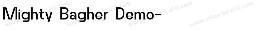 Mighty Bagher Demo字体转换